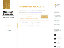 Tablet Screenshot of modernistencaustic.com